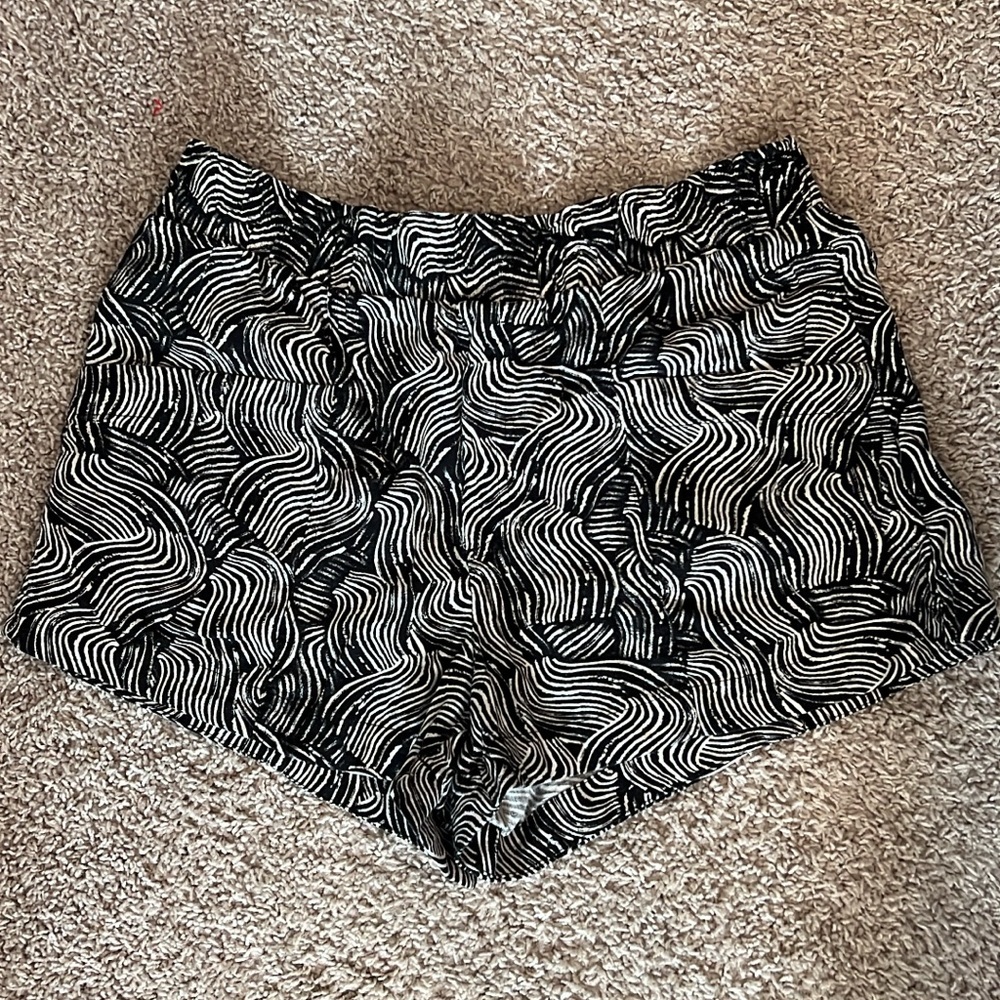 a new day Black and White High Waist Shorts